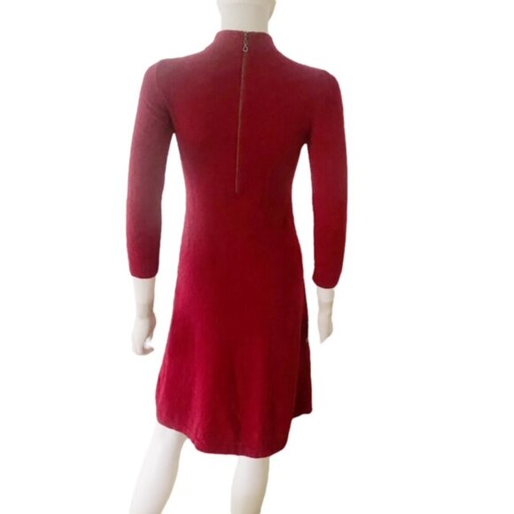 Forte Mock Neck Cashmere Sweater Dress XSmall - Picture 3 of 5
